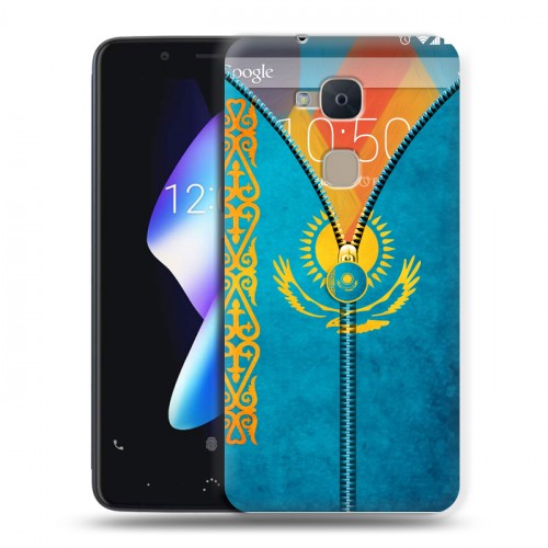 Дизайнерский силиконовый чехол для BQ Aquaris V Флаг Казахстана