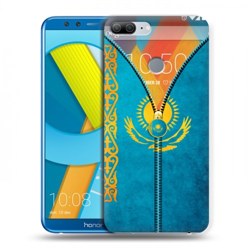 Дизайнерский пластиковый чехол для Huawei Honor 9 Lite Флаг Казахстана