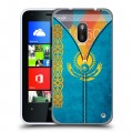 Дизайнерский пластиковый чехол для Nokia Lumia 620 Флаг Казахстана