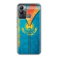 Дизайнерский силиконовый с усиленными углами чехол для Infinix Hot 12i Флаг Казахстана