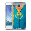 Дизайнерский пластиковый чехол для Samsung Galaxy A5 Флаг Казахстана