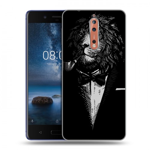 Дизайнерский пластиковый чехол для Nokia 8 Хищные джентльмены