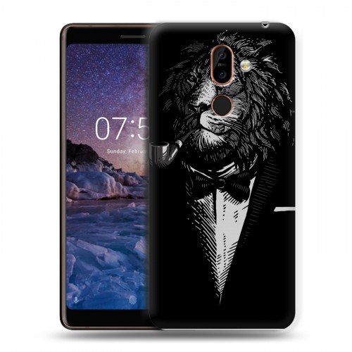 Дизайнерский пластиковый чехол для Nokia 7 Plus Хищные джентльмены