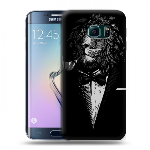 Дизайнерский пластиковый чехол для Samsung Galaxy S6 Edge Хищные джентльмены