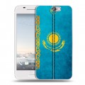 Дизайнерский силиконовый чехол для HTC One A9 Флаг Казахстана