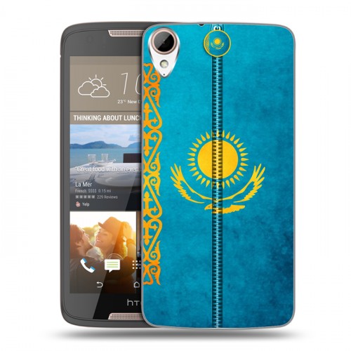 Дизайнерский пластиковый чехол для HTC Desire 828 Флаг Казахстана