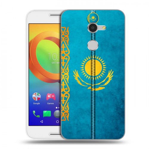 Дизайнерский силиконовый чехол для Alcatel A3 Флаг Казахстана