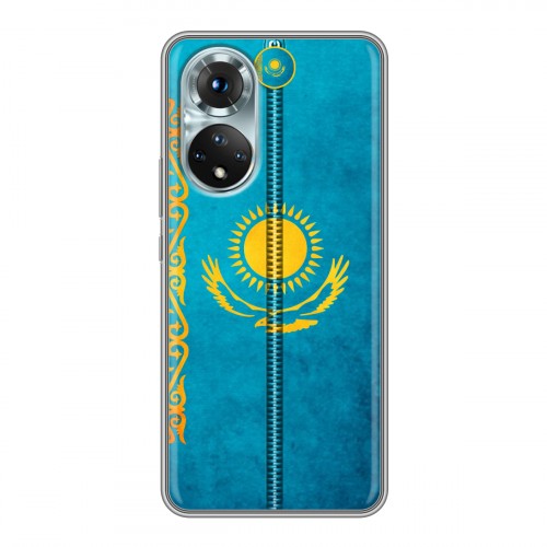 Дизайнерский силиконовый чехол для Huawei Honor 50 Флаг Казахстана