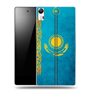 Дизайнерский силиконовый чехол для Lenovo Vibe Shot Флаг Казахстана (на заказ)