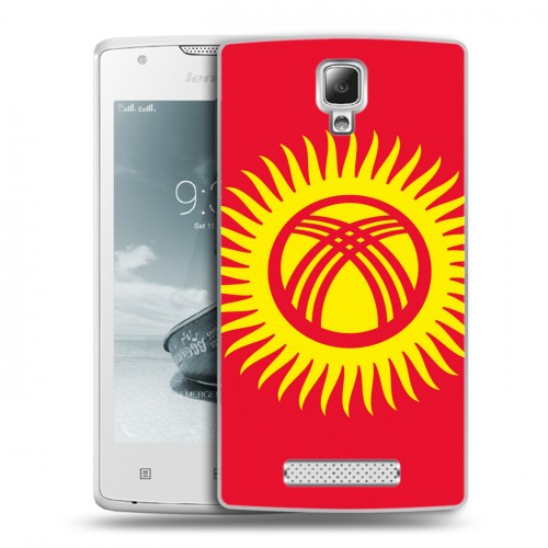 Дизайнерский пластиковый чехол для Lenovo A1000 Флаг Киргизии