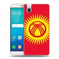 Дизайнерский пластиковый чехол для Huawei ShotX Флаг Киргизии