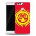 Дизайнерский силиконовый чехол для Huawei P9 Флаг Киргизии