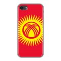 Дизайнерский силиконовый чехол для Iphone 7 Флаг Киргизии