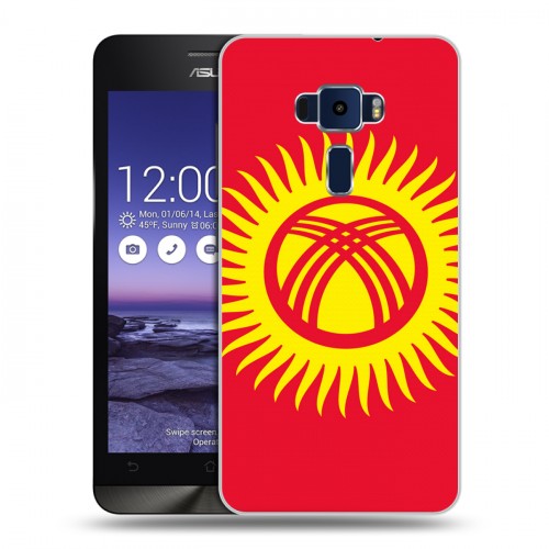 Дизайнерский пластиковый чехол для Asus ZenFone 3 5.2 Флаг Киргизии