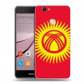 Дизайнерский силиконовый с усиленными углами чехол для Huawei Nova Флаг Киргизии