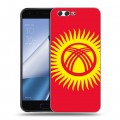 Дизайнерский пластиковый чехол для ASUS ZenFone 4 ZE554KL Флаг Киргизии