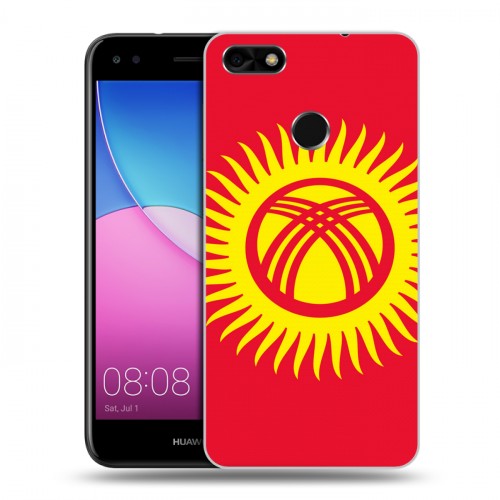 Дизайнерский пластиковый чехол для Huawei Nova Lite (2017) Флаг Киргизии