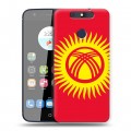 Дизайнерский силиконовый чехол для ZTE Blade V8C Флаг Киргизии