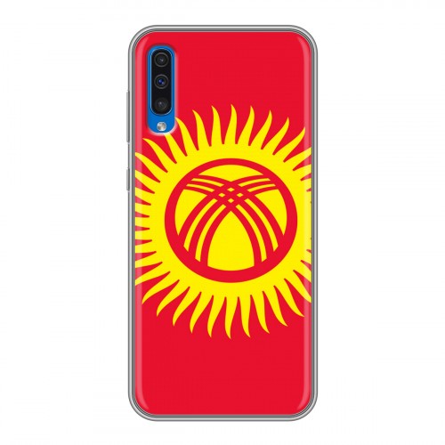 Дизайнерский силиконовый чехол для Samsung Galaxy A50 Флаг Киргизии