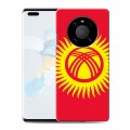 Дизайнерский пластиковый чехол для Huawei Mate 40 Pro Флаг Киргизии