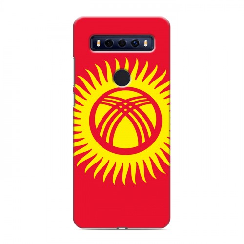 Дизайнерский пластиковый чехол для TCL 10 SE Флаг Киргизии