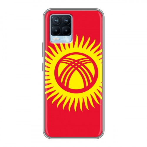 Дизайнерский пластиковый чехол для Realme 8 Флаг Киргизии