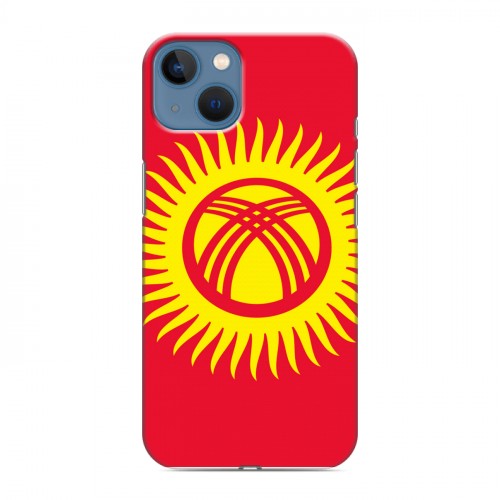 Дизайнерский силиконовый чехол для Iphone 13 Флаг Киргизии