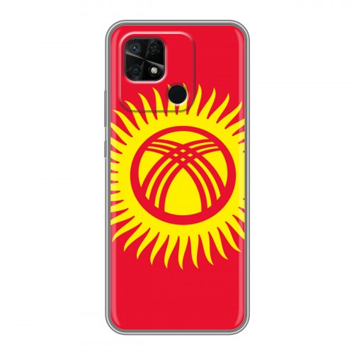 Дизайнерский силиконовый чехол для Xiaomi Redmi 10C Флаг Киргизии