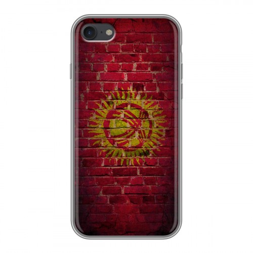 Дизайнерский силиконовый чехол для Iphone 7 Флаг Киргизии