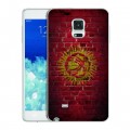 Дизайнерский пластиковый чехол для Samsung Galaxy Note Edge Флаг Киргизии