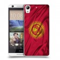 Дизайнерский пластиковый чехол для HTC Desire 626 Флаг Киргизии