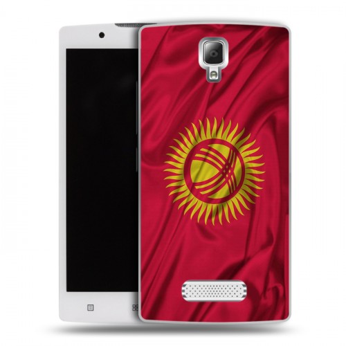 Дизайнерский пластиковый чехол для Lenovo A2010 Флаг Киргизии