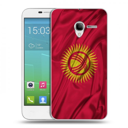 Дизайнерский силиконовый чехол для Alcatel One Touch POP 3 5 Флаг Киргизии