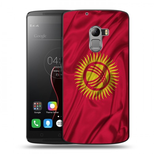 Дизайнерский пластиковый чехол для Lenovo A7010 Флаг Киргизии