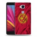 Дизайнерский силиконовый чехол для Huawei Honor 5X Флаг Киргизии