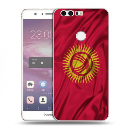 Дизайнерский пластиковый чехол для Huawei Honor 8 Флаг Киргизии