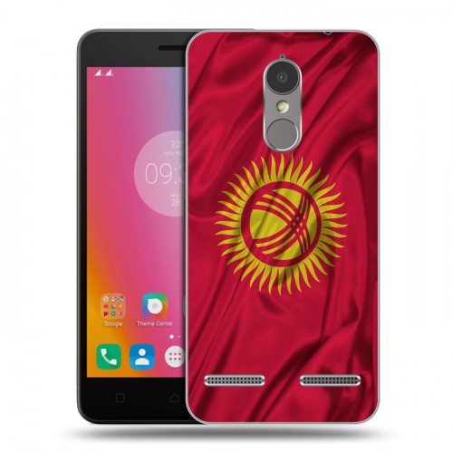 Дизайнерский силиконовый чехол для Lenovo K6 Флаг Киргизии