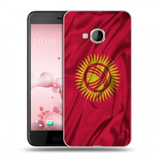 Дизайнерский пластиковый чехол для HTC U Play Флаг Киргизии