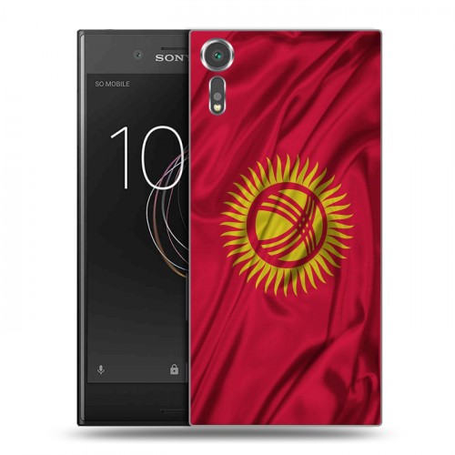 Дизайнерский пластиковый чехол для Sony Xperia XZs Флаг Киргизии