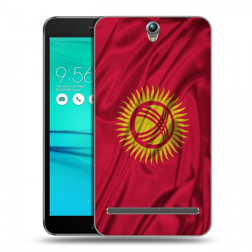 Дизайнерский пластиковый чехол для ASUS ZenFone Go ZB690KG Флаг Киргизии