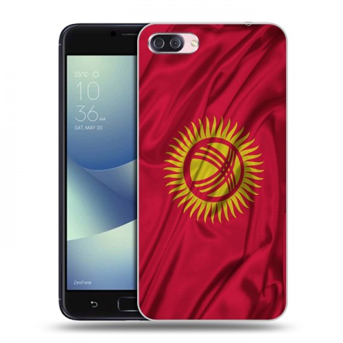 Дизайнерский пластиковый чехол для Asus ZenFone 4 Max Флаг Киргизии