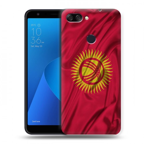 Дизайнерский пластиковый чехол для ASUS ZenFone Max Plus M1 Флаг Киргизии