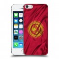 Дизайнерский пластиковый чехол для Iphone 5s Флаг Киргизии