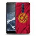 Дизайнерский пластиковый чехол для Nokia 5.1 Флаг Киргизии