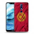 Дизайнерский силиконовый чехол для Nokia 5.1 Plus Флаг Киргизии