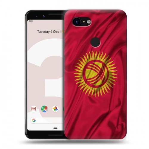 Дизайнерский пластиковый чехол для Google Pixel 3 Флаг Киргизии