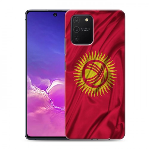 Дизайнерский силиконовый с усиленными углами чехол для Samsung Galaxy S10 Lite Флаг Киргизии