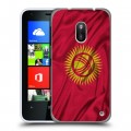 Дизайнерский пластиковый чехол для Nokia Lumia 620 Флаг Киргизии