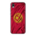 Дизайнерский силиконовый с усиленными углами чехол для Huawei Honor 8s Флаг Киргизии
