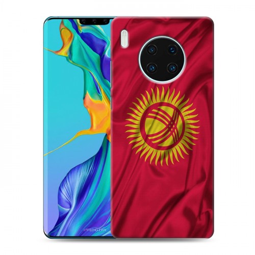 Дизайнерский пластиковый чехол для Huawei Mate 30 Pro Флаг Киргизии